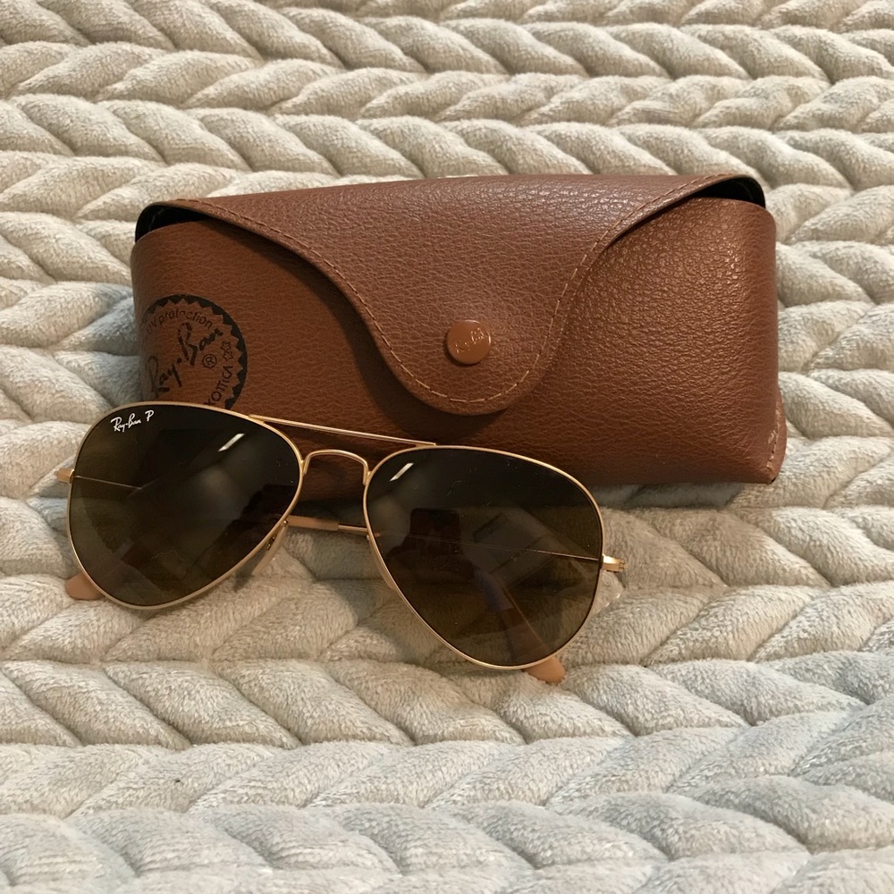 Ray Bans Small Size Aviators Gold